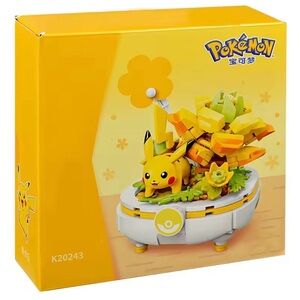 Keeppley K20243 Pikachu Bonsai Jewel Flower Building Blocks Toy Set Pokemon